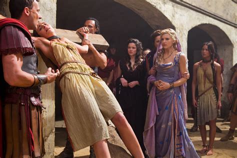 nude scene in spartacus